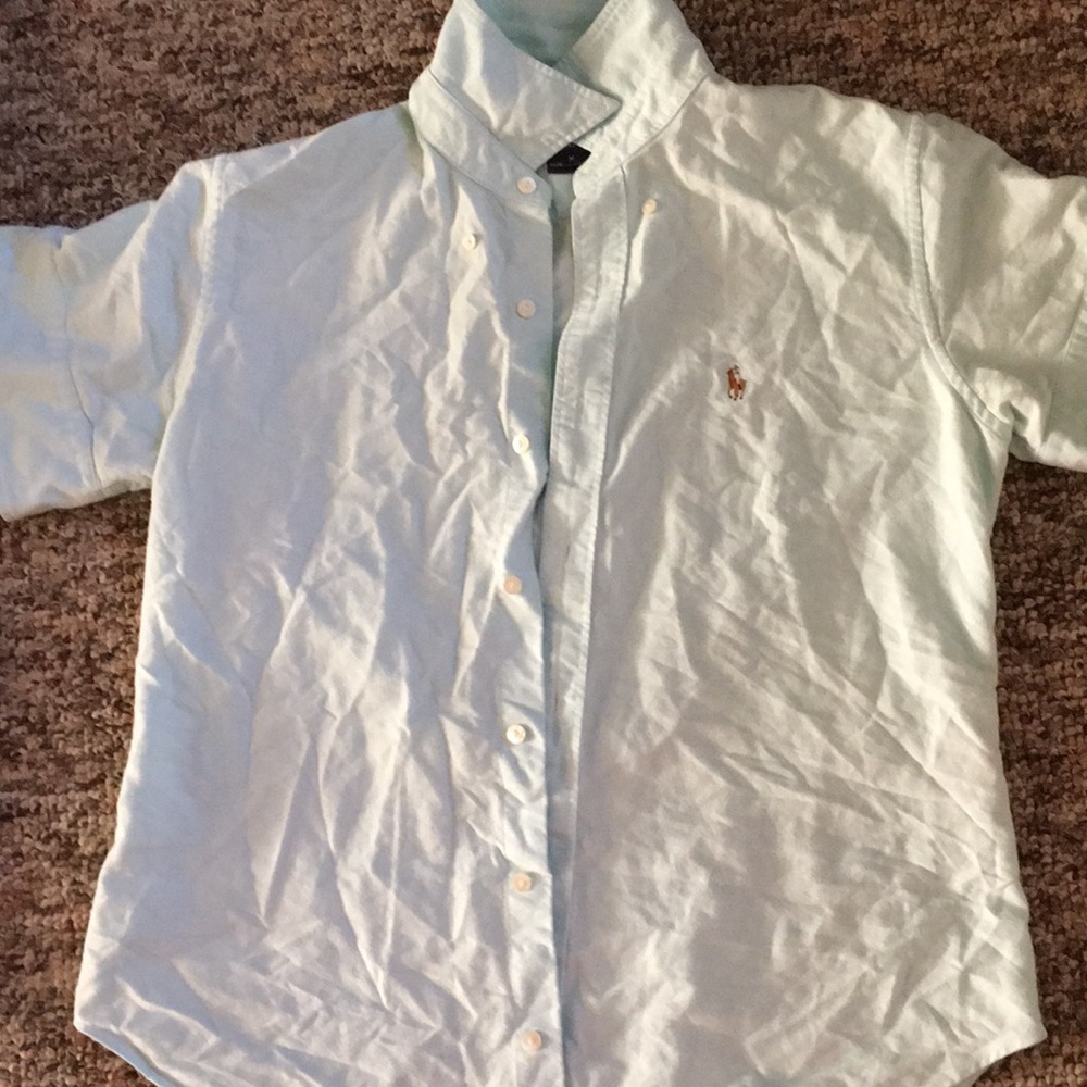 light blue polo